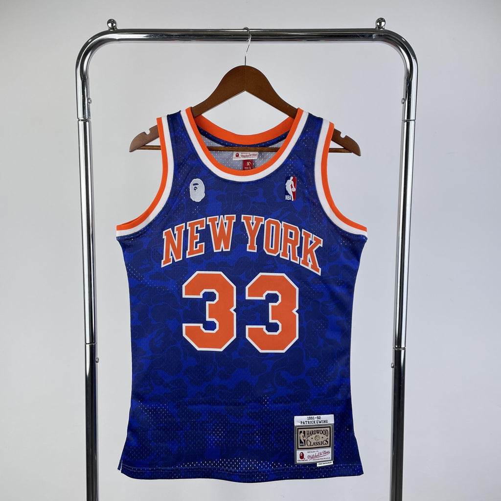 Jersey Swingman BAPE X New York Knicks Mitchell & Ness Hardwood Classics 1991/92