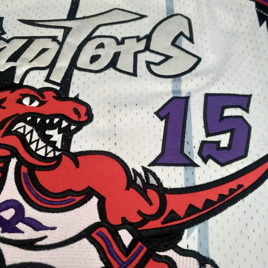 Jersey Authentic Toronto Raptors Mitchell & Ness Hardwood Classics White 1998-99