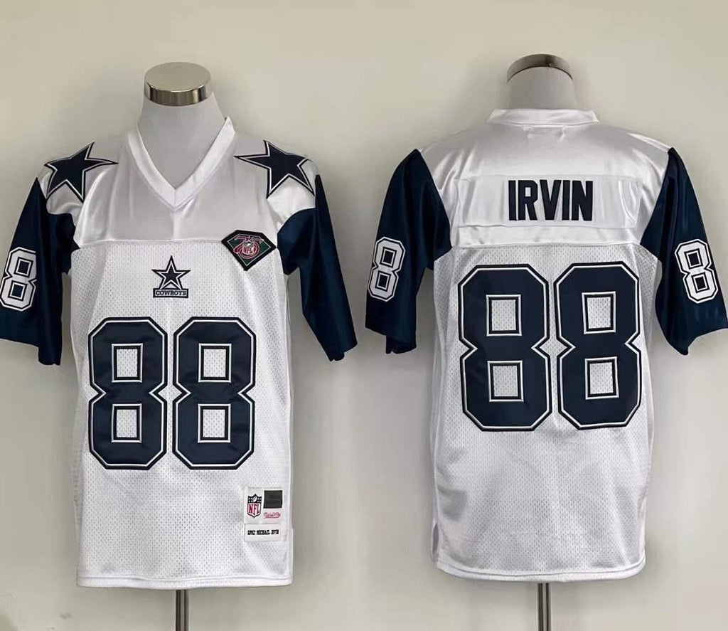 Jersey Dallas Cowboys Mitchell & Ness Throwback White