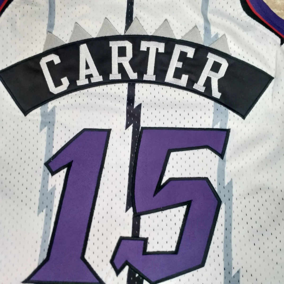 Jersey Authentic Toronto Raptors Mitchell & Ness Hardwood Classics White 1998-99