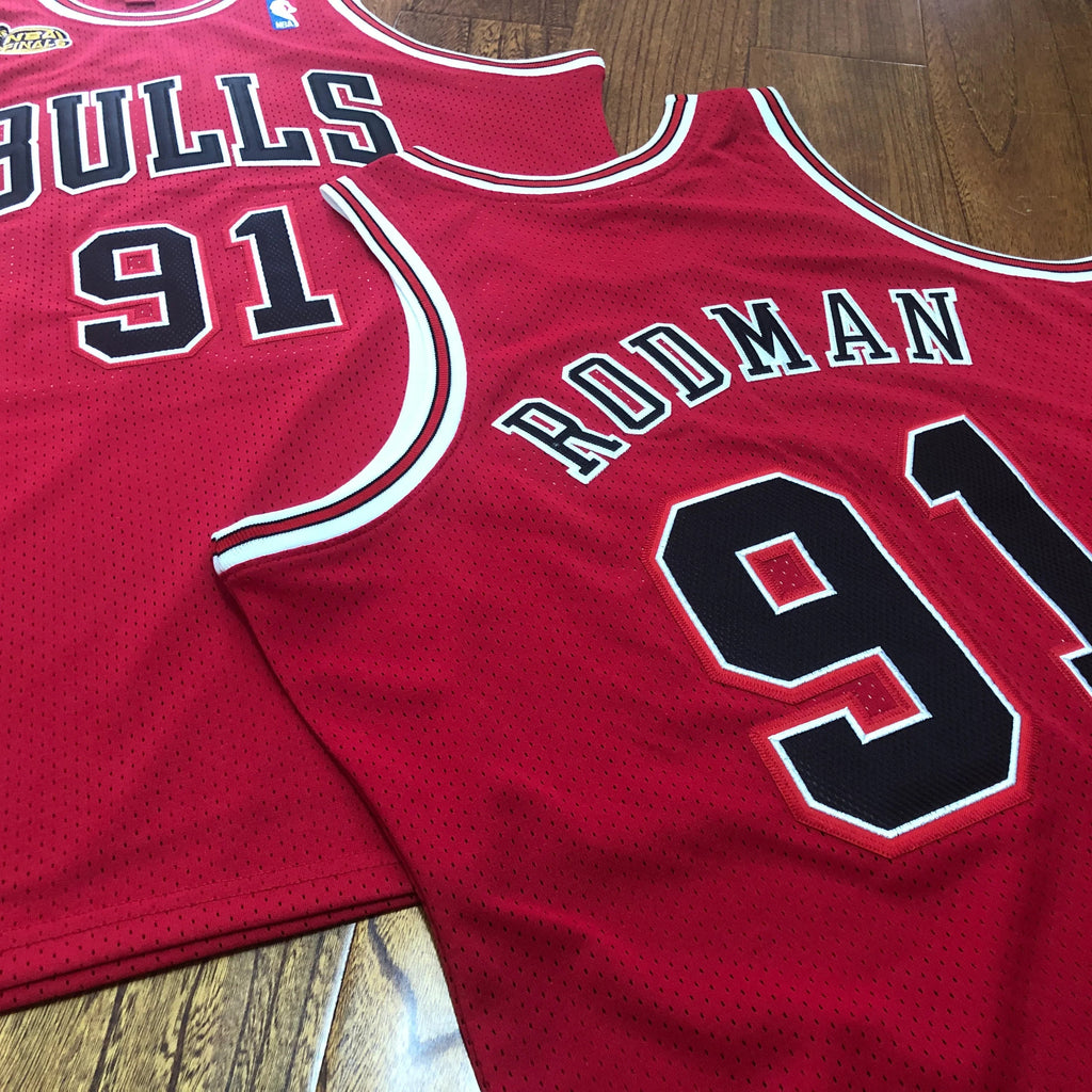 Jersey Authentic Chicago Bulls Mitchell & Ness Hardwood Classics Road Finals 1997/98