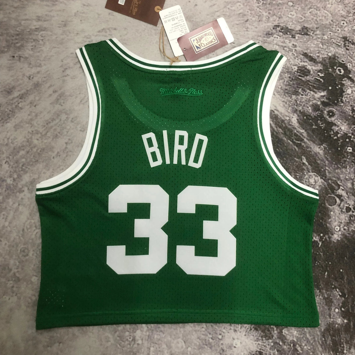 Jersey Cropped Larry Bird Boston Celtics Mitchell & Ness Hardwood Classics