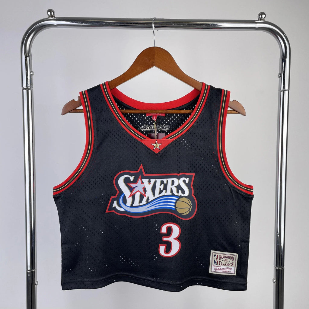 Jersey Cropped Allen Iverson Philladelphia 76ers Mitchell & Ness Hardwood Classics