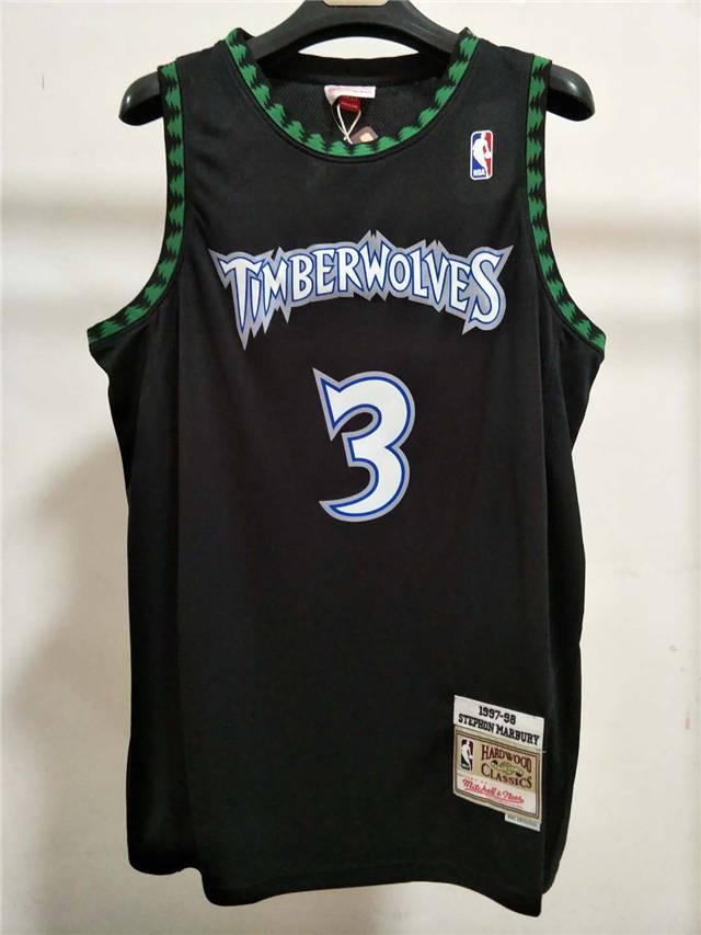 Jersey Swingman Minnesota Timberwolves Mitchell & Ness White Hardwood Classics 1997/98