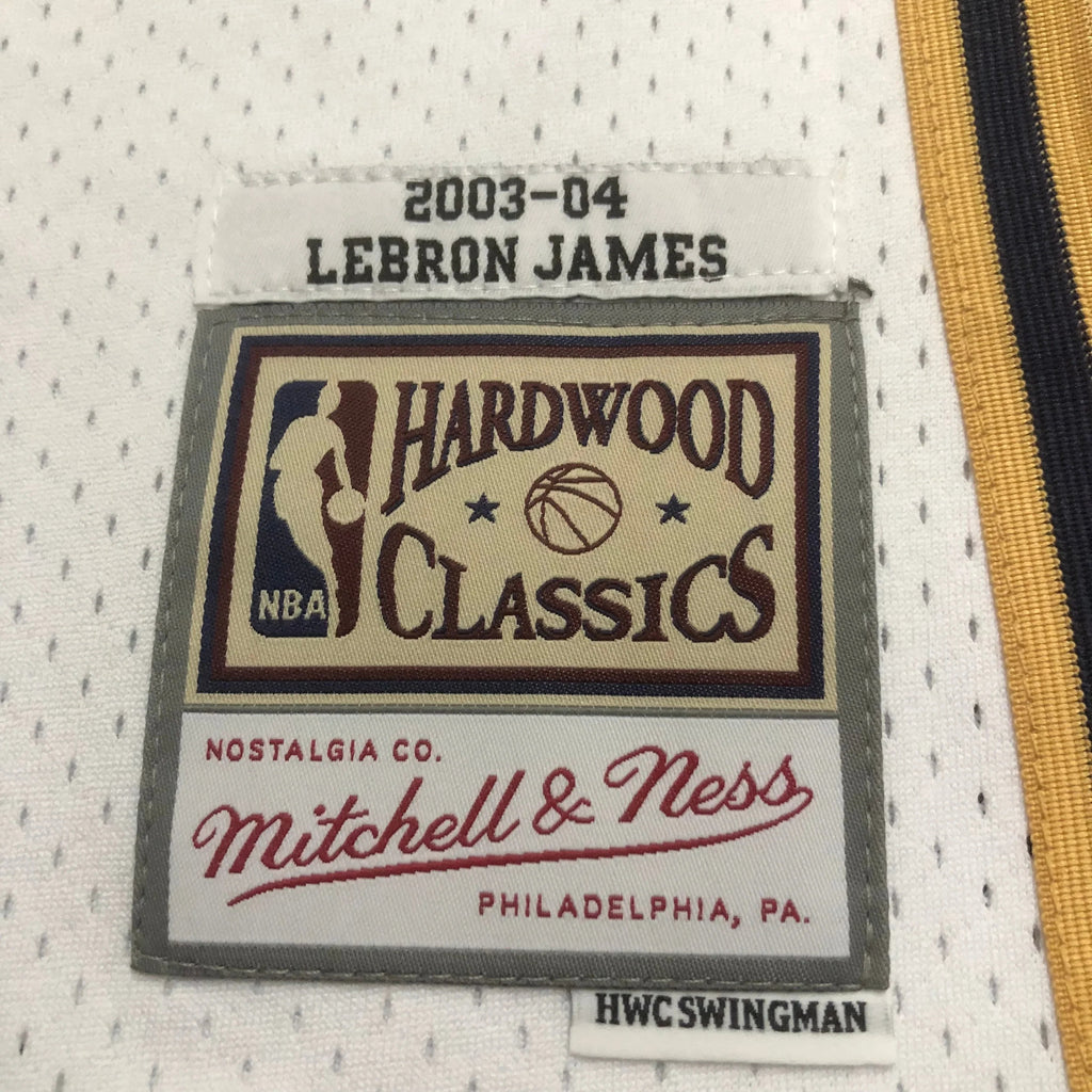 Jersey Swingman Cleveland Cavaliers Mitchell & Ness White Hardwood Classics 2003/04