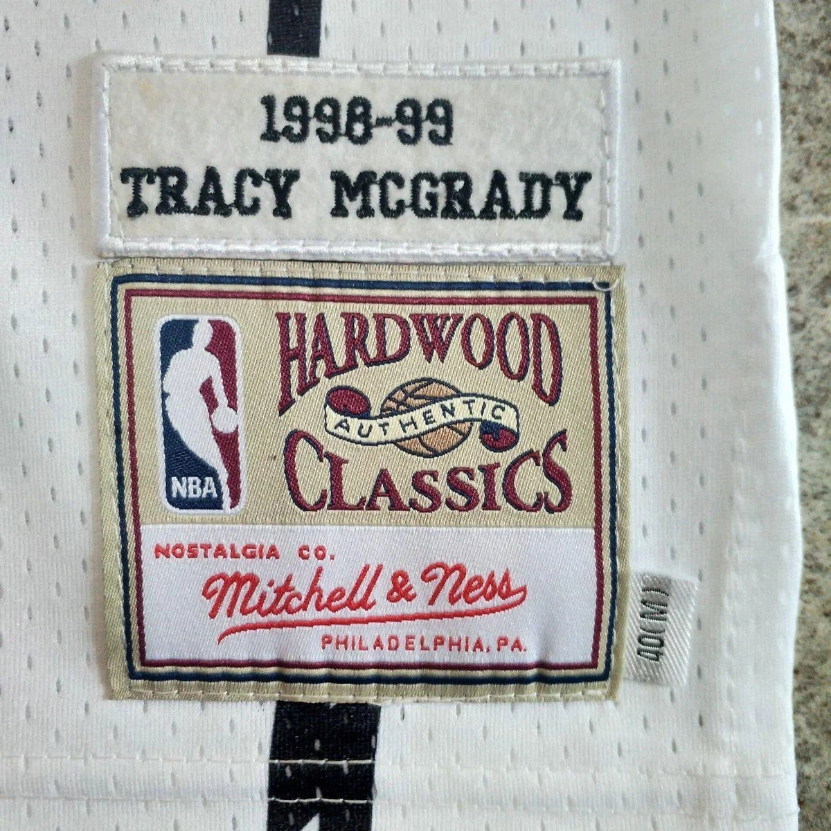Jersey Authentic Toronto Raptors Mitchell & Ness Hardwood Classics White 1998-99
