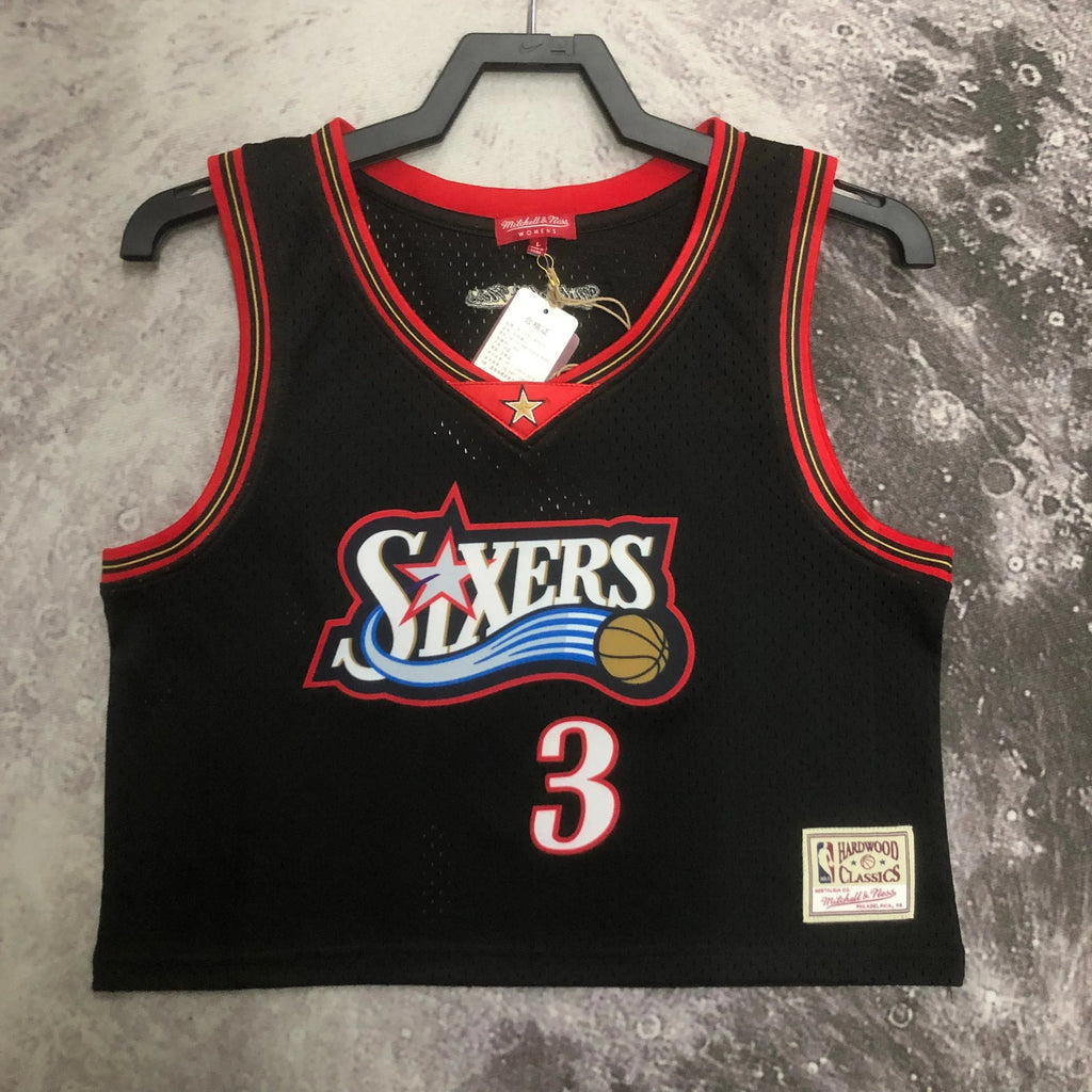 Jersey Cropped Allen Iverson Philladelphia 76ers Mitchell & Ness Hardwood Classics
