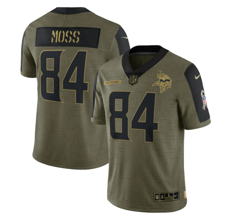 NFL Minnesota Vikings Vapor Limited Jersey Salute To Service 2021