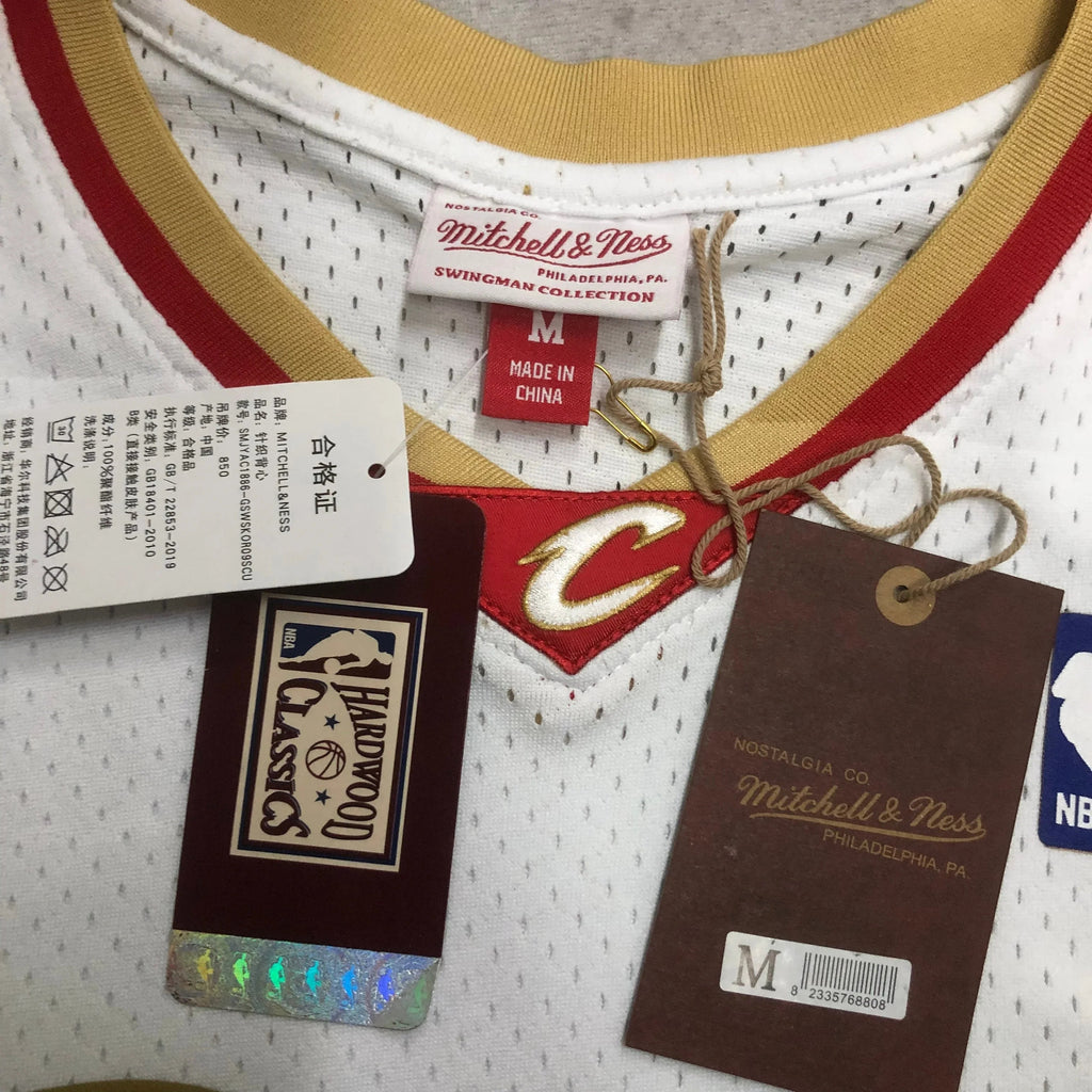 Jersey Swingman Cleveland Cavaliers Mitchell & Ness White Hardwood Classics 2003/04