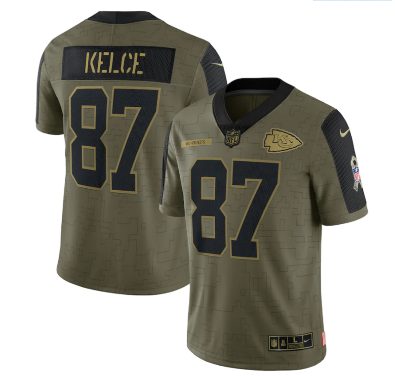 NFL Kansas City Chiefs Vapor Limited Jersey Salute To Service 2021