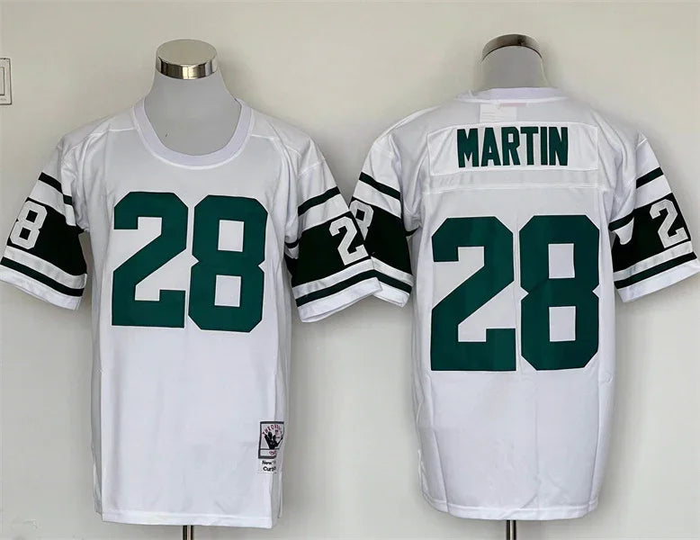 Jersey New York Jets Mitchell & Ness Throwback White