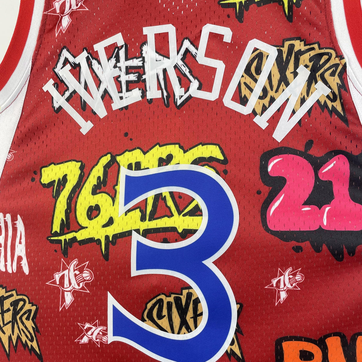 Jersey Swingman Slap Sicker Philadelphia 76ers Mitchell & Ness 1996/97