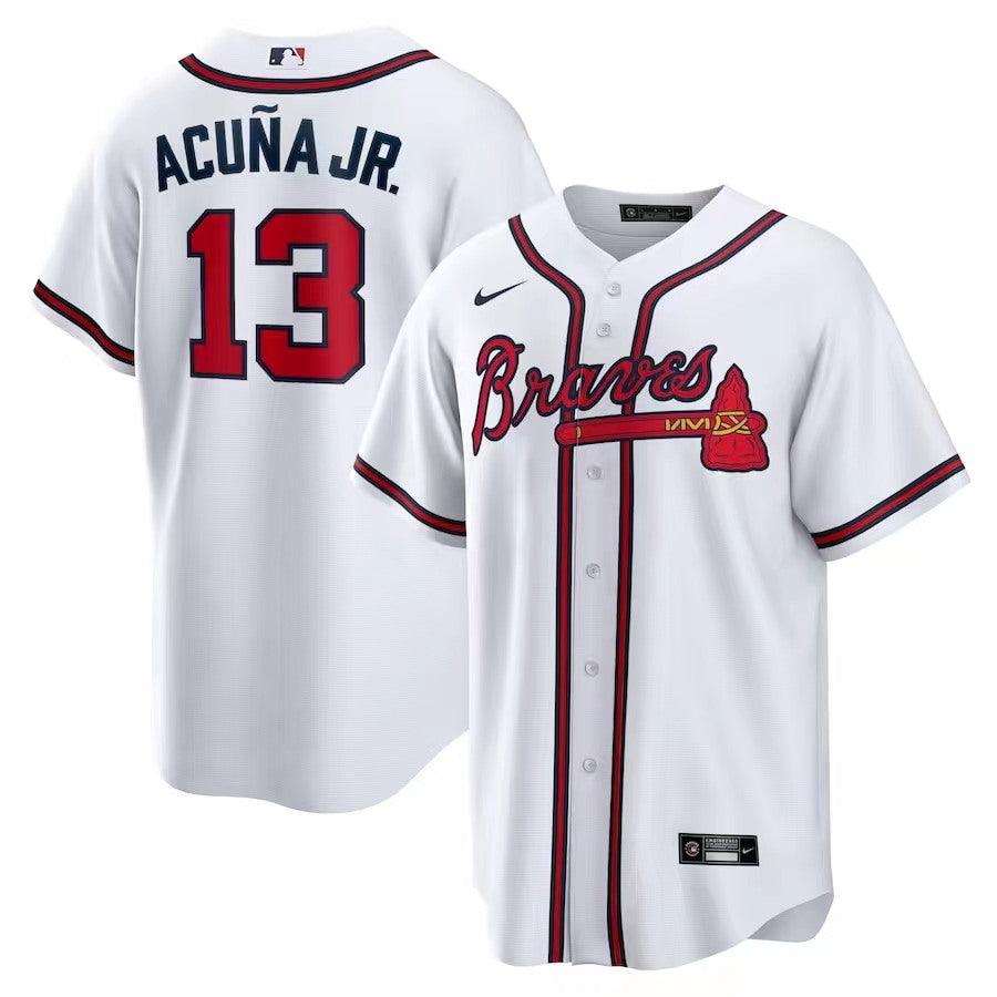 Jersey Atlanta Braves White Fan