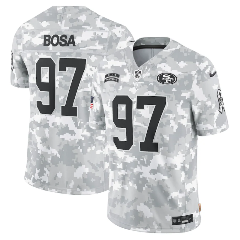 NFL San Francisco 49ers Vapor F.U.S.E. Limited Jersey Salute To Service 2024
