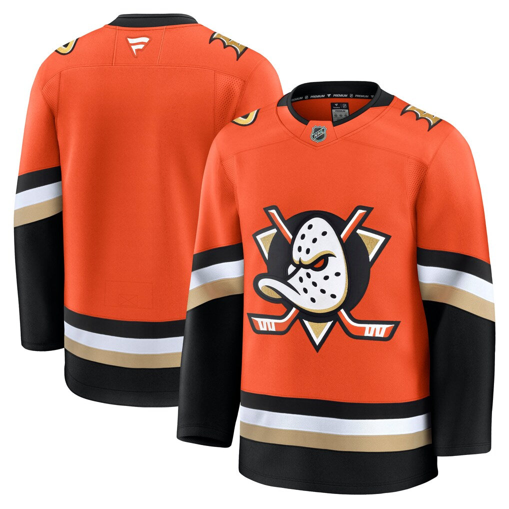 NHL Anaheim Ducks Jersey Orange Home