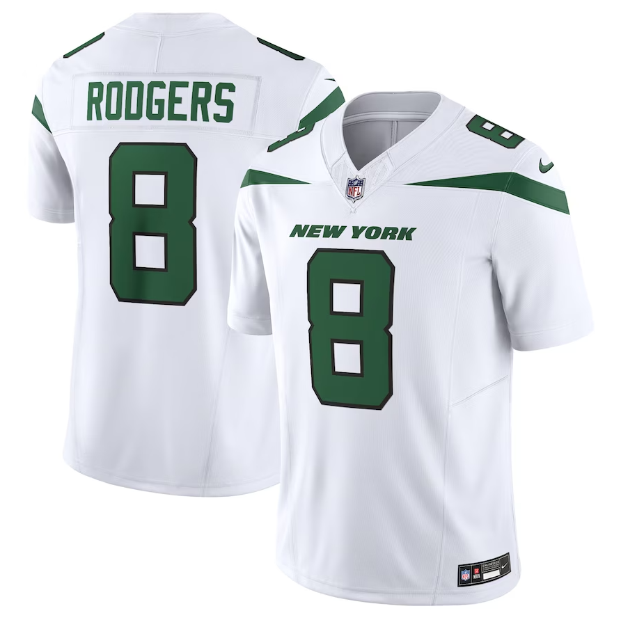 NFL New York Jets Vapor F.U.S.E. Limited Jersey White Destaque