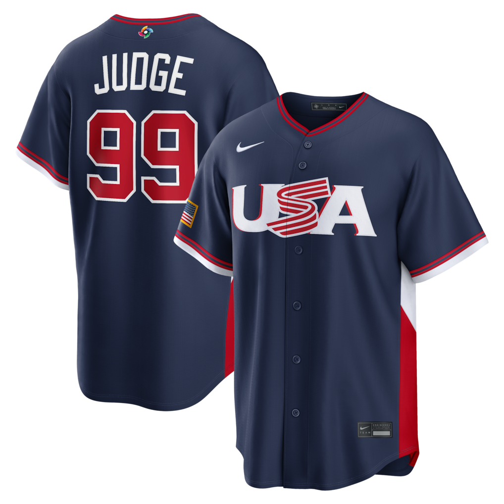 Jersey Beisebol USA WBC 2026 Blue