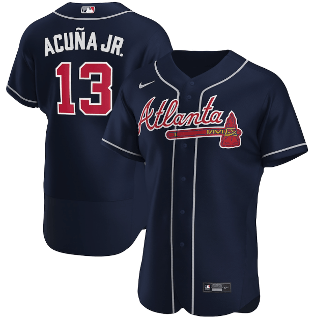 Jersey Atlanta Braves Blue Authentic