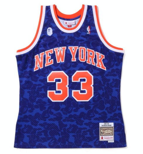 Jersey Swingman BAPE X New York Knicks Mitchell & Ness Hardwood Classics 1991/92