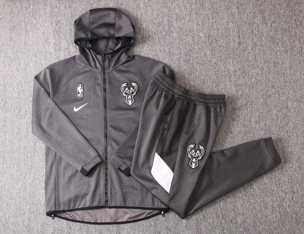 Set Nike NBA Therma Flex Milwaukee Bucks Black Training