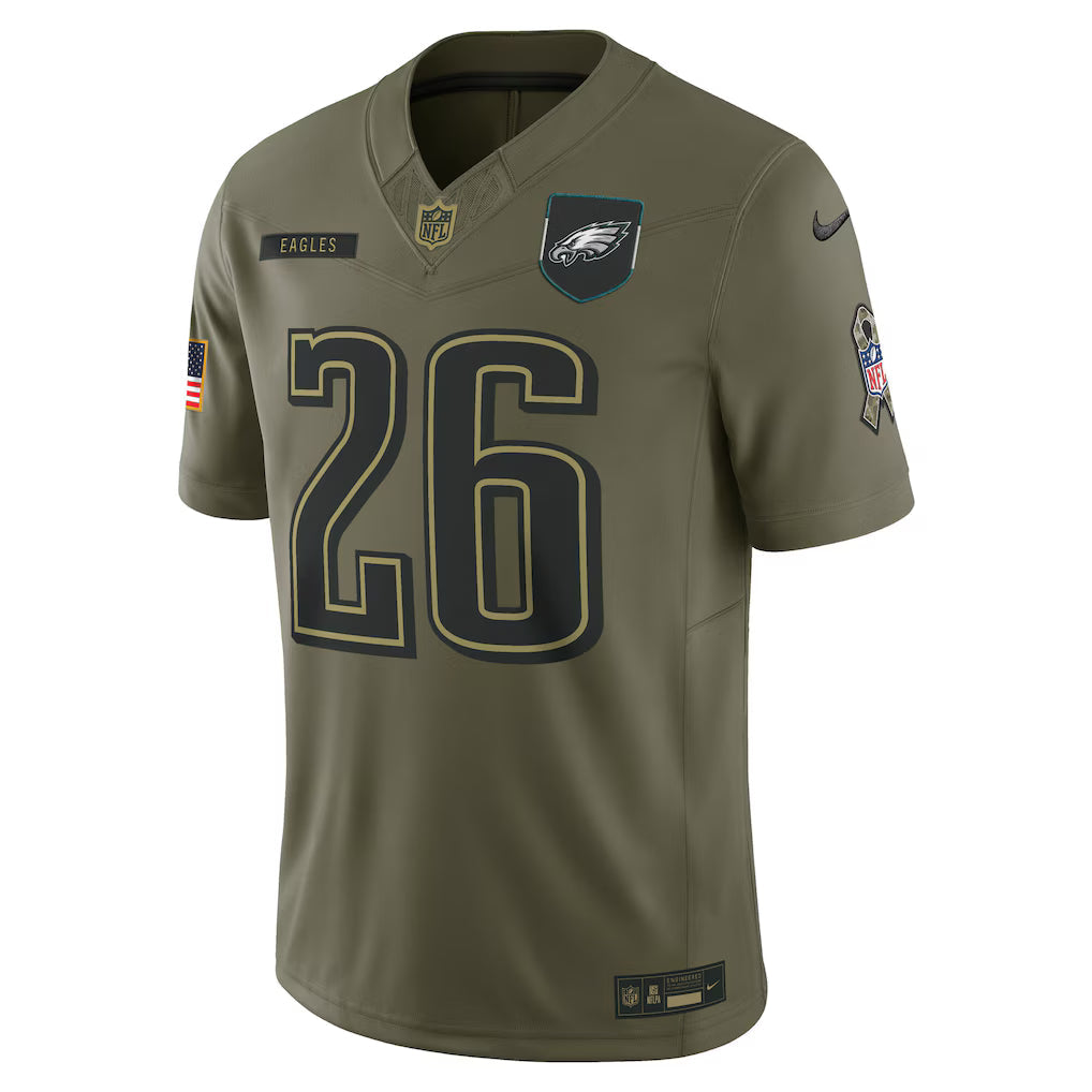 NFL Philadelphia Eagles Vapor F.U.S.E. Limited Jersey Salute To Service 2025