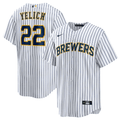 Jersey Milwaukee Brewers White Fan Silkada