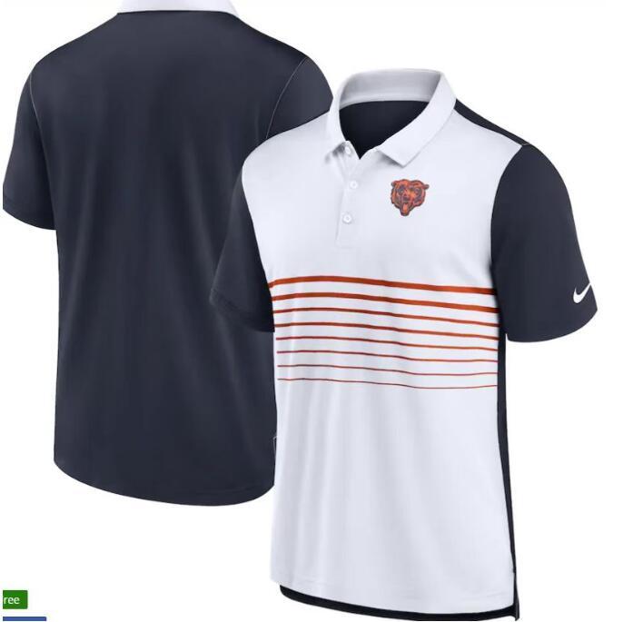 Jersey Polo Nike Chicago Bears - White/Blue