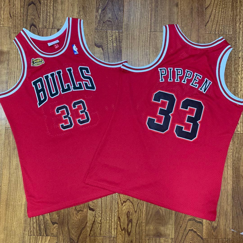 Jersey Authentic Chicago Bulls Mitchell & Ness Hardwood Classics Road Finals 1997/98