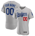 MLB Los Angeles Dodgers Jersey Gray Authentic