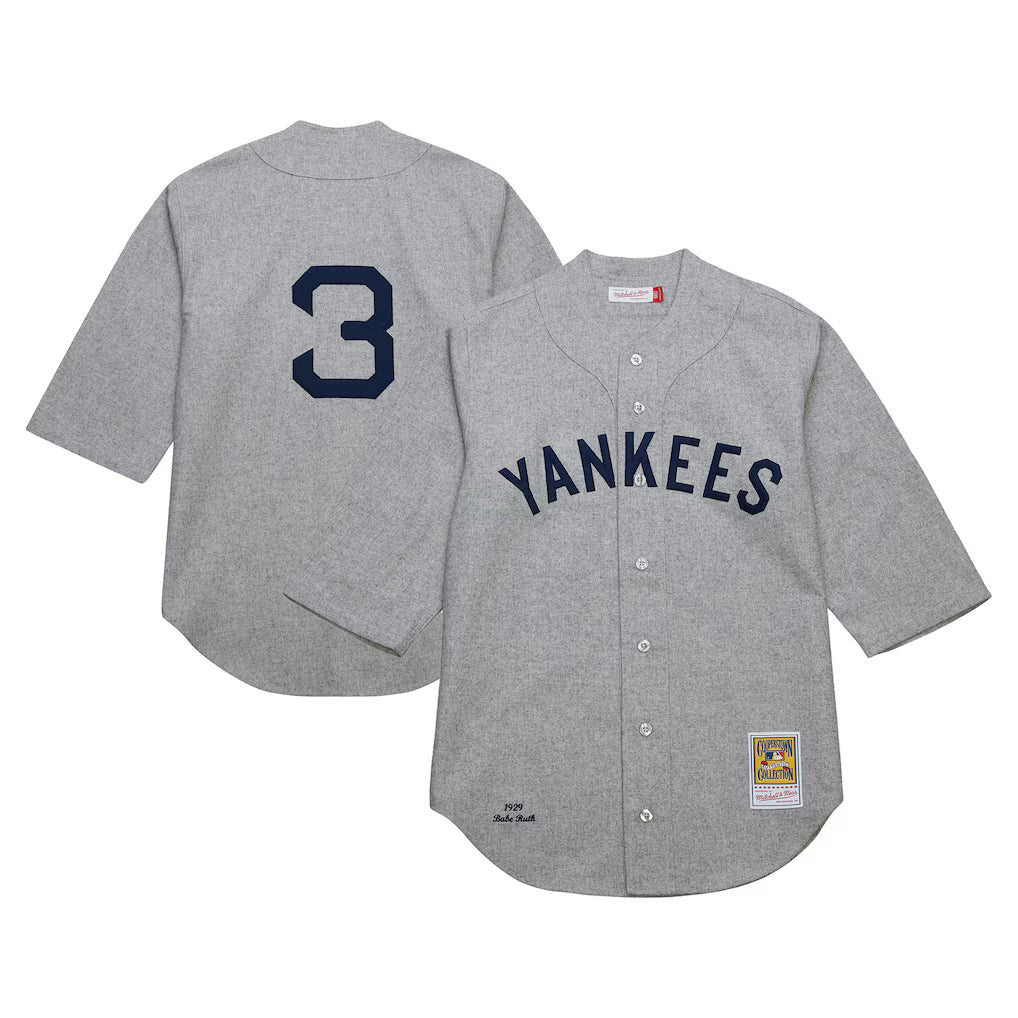 MLB New York Yankees 1929 Gray Jersey