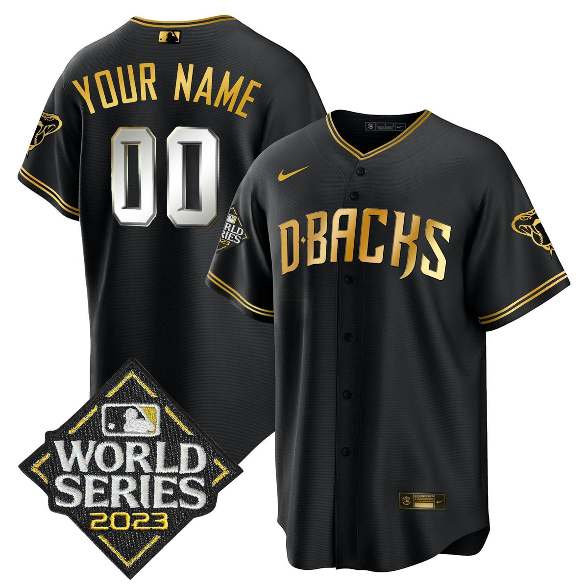 MLB 2023 World Series Cool Base Gold Jersey