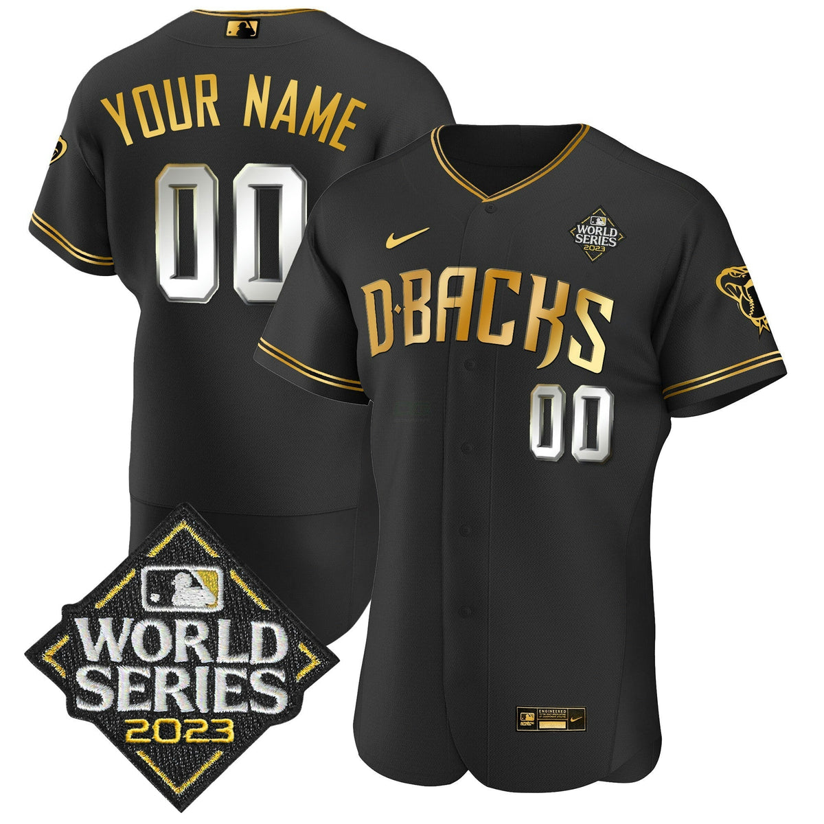 MLB 2023 World Series Flex Base Gold Jersey V2