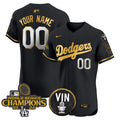 MLB 2024 World Series Champions Gold Trim Vapor Premier Elite Jersey