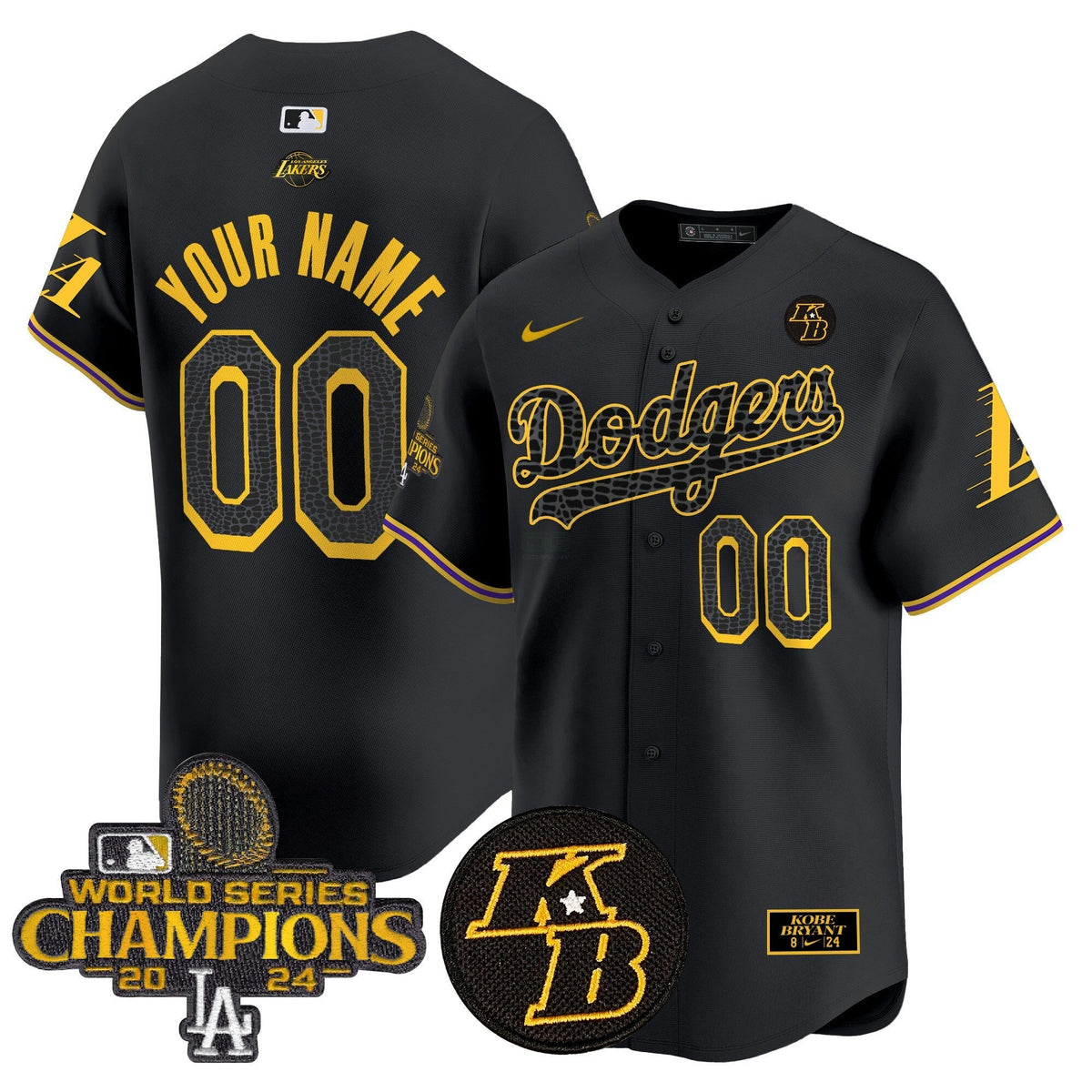 MLB 2024 World Series Champions Mamba Vapor Premier Limited Jersey