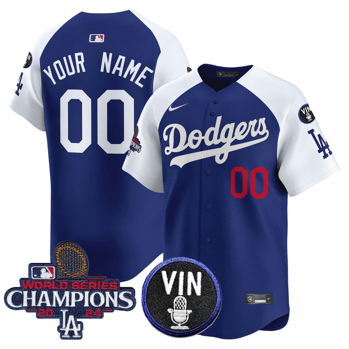 MLB 2024 World Series Champions Patch Vapor Premier Limited Jersey V3