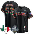MLB Adolis Garcia Texas Mexico World Series Jersey 2023 - Black