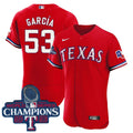 MLB Adolis Garcia Texas World Series Champions Red Jersey 2023 - Red