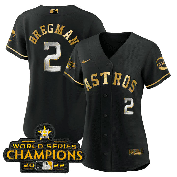 MLB Alex Bregman Houston Black Gold Rush Jersey