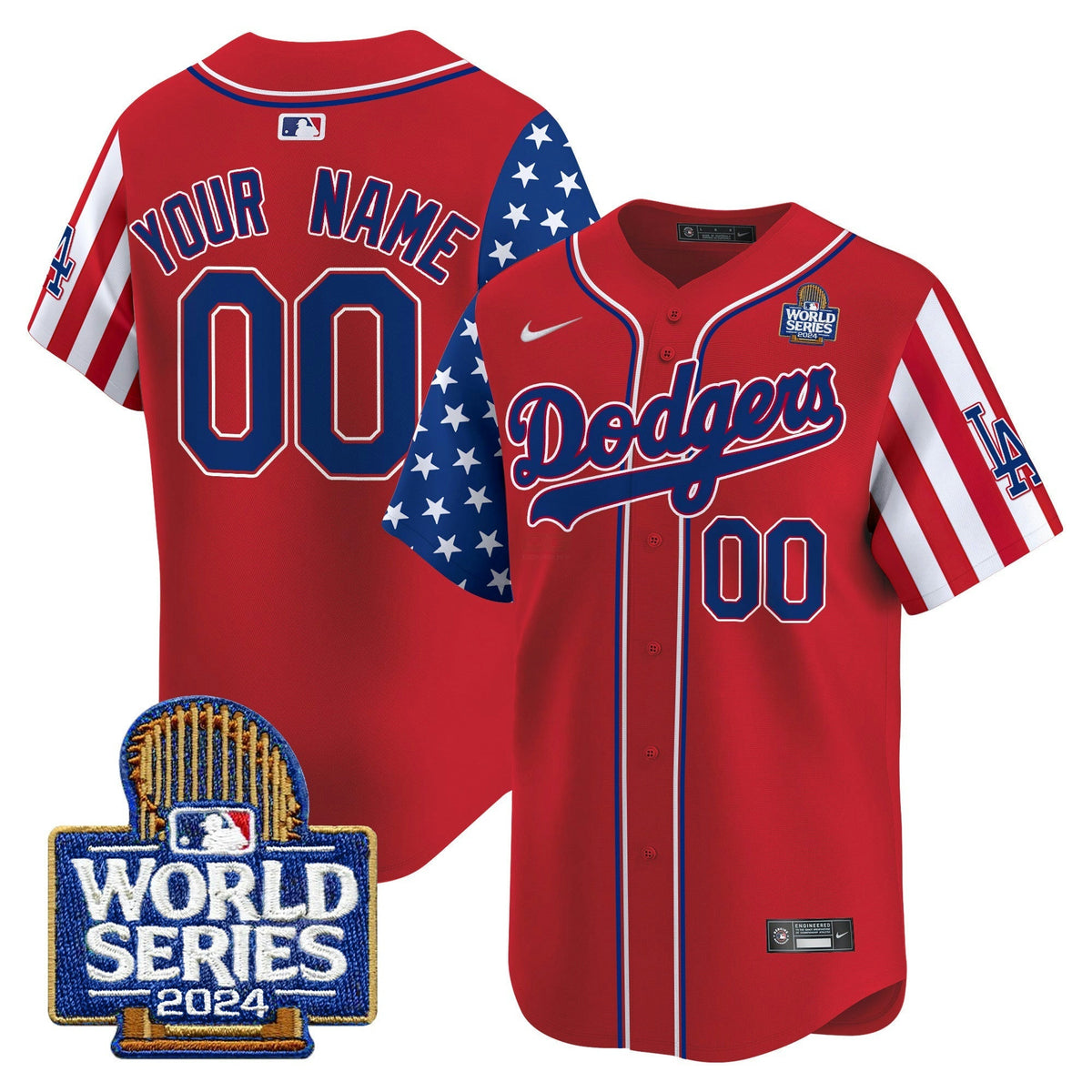 MLB Los Angeles Dodgers American Style 2024 World Series Vapor Premier Limited Jersey V2