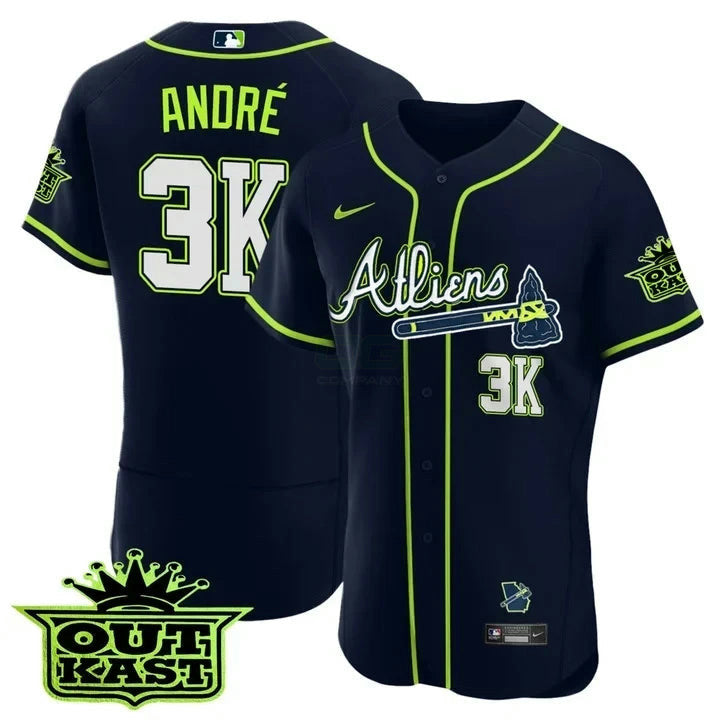 MLB Andre 3K Atlanta Atliens Jersey