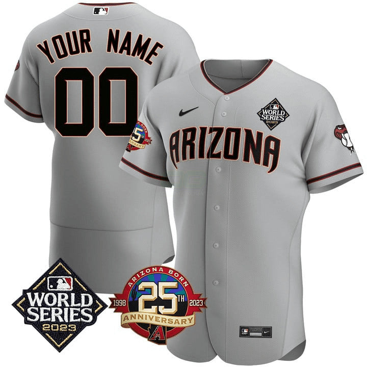 MLB Arizona 2023 World Series & 25th Anniversary Year Patch Jersey –