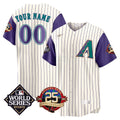 MLB Arizona 2023 World Series Patch Throwback Jersey - 2023 World Series Patch