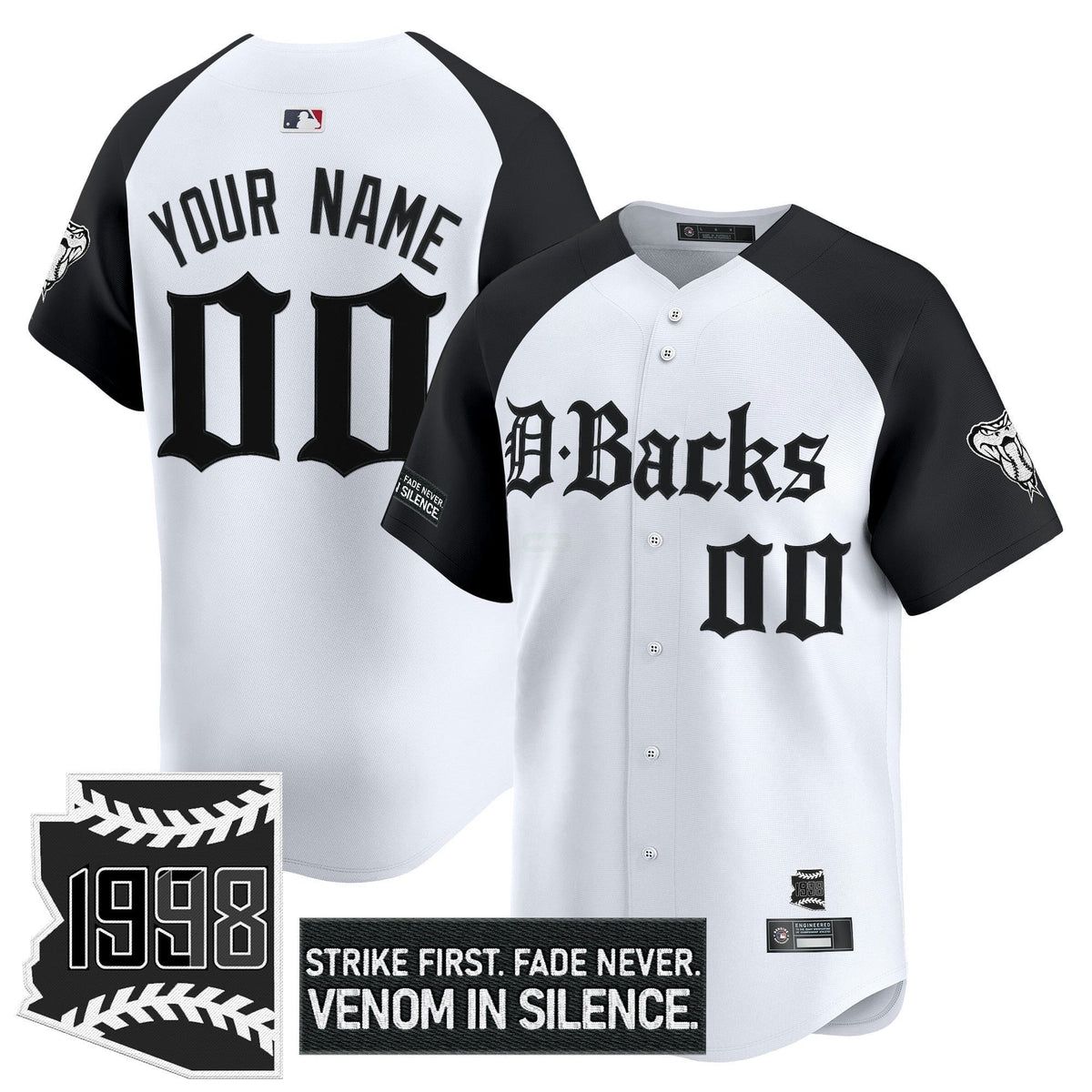 MLB Arizona ‘Gothic Desert Fang Edition’ Vapor Premier Limited Jersey V2