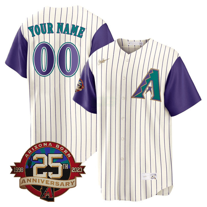 MLB Arizona Throwback Arizona State & 25th Anniversary Patch Jersey