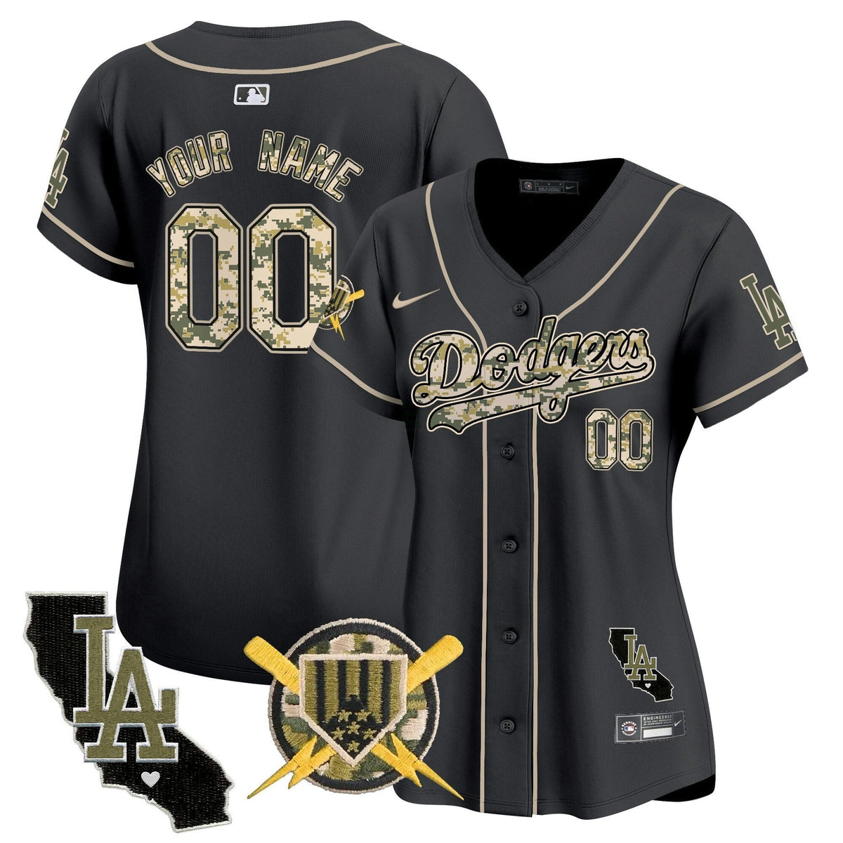 MLB Los Angeles Dodgers Armed Forces Day Vapor Premier Limited Jersey