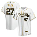 MLB Atlanta 4x World Series White Gold Jersey Collection