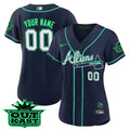 MLB Atlanta Atliens Cool Base Jersey – Galaxy Version – Stitched
