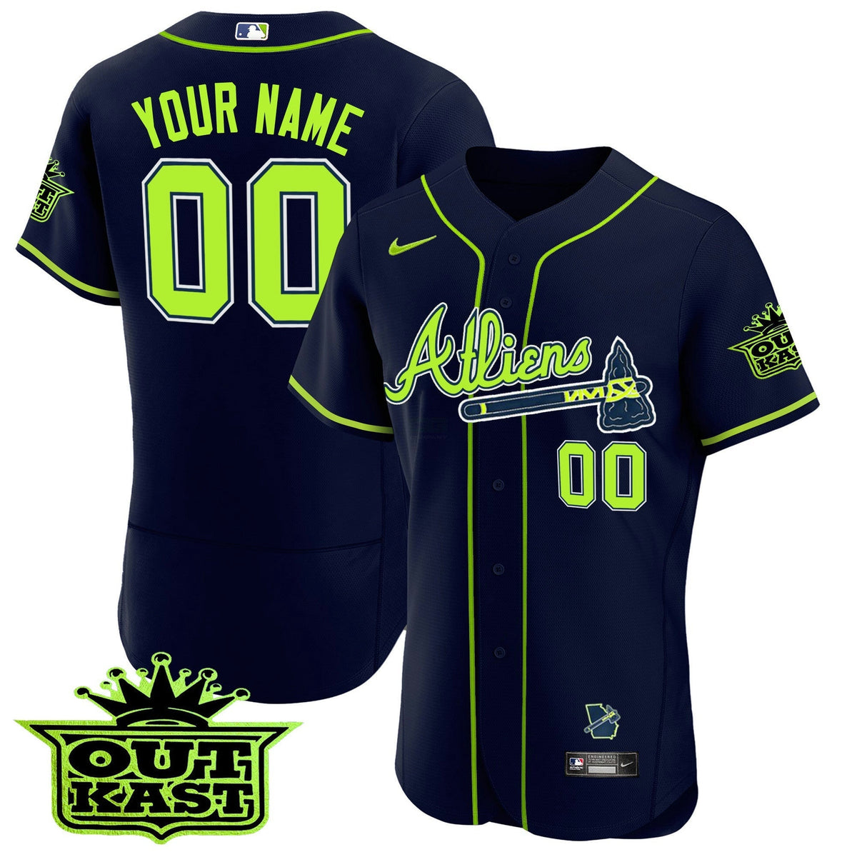 MLB Atlanta Atliens Flex Base Jersey V3