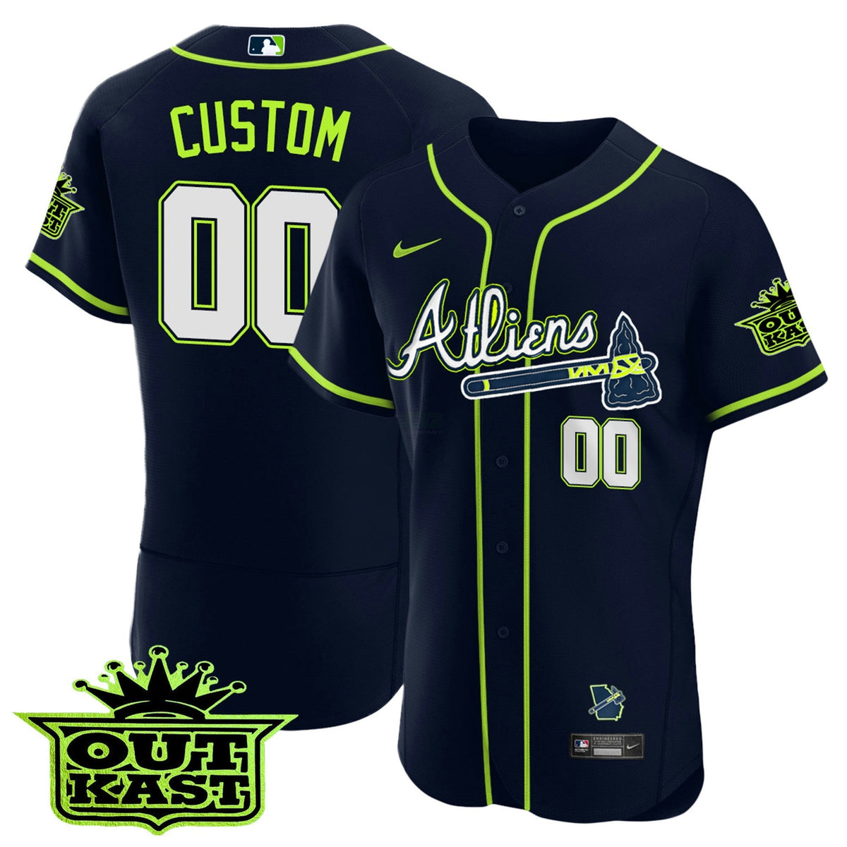 MLB Atlanta Atliens Flex Base Jersey V4