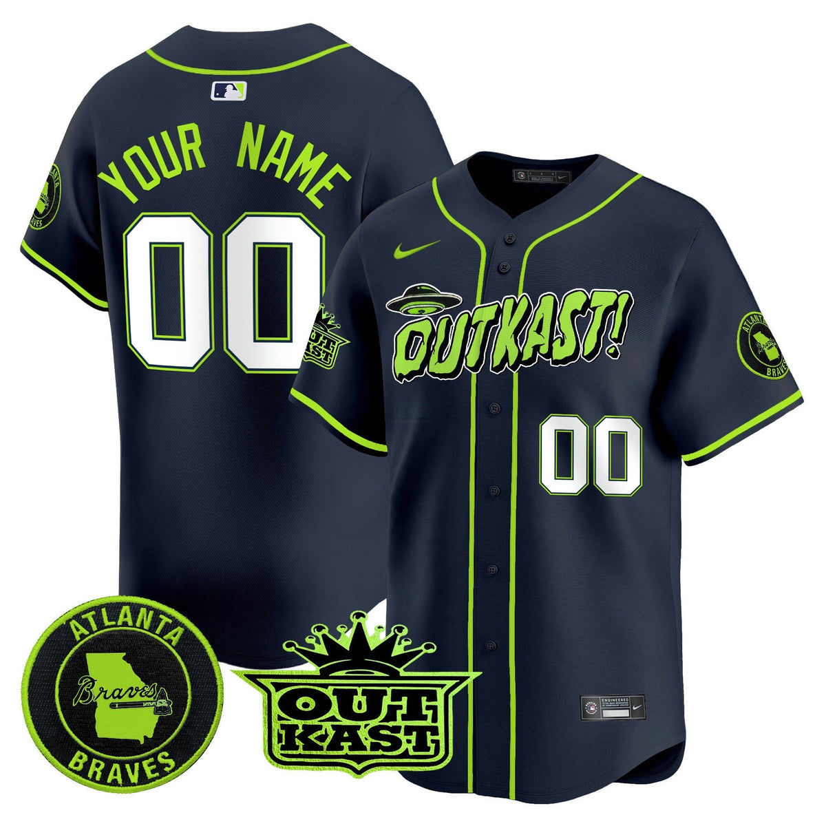 MLB Atlanta Atliens Vapor Premier Limited Jersey V3 - Atliens